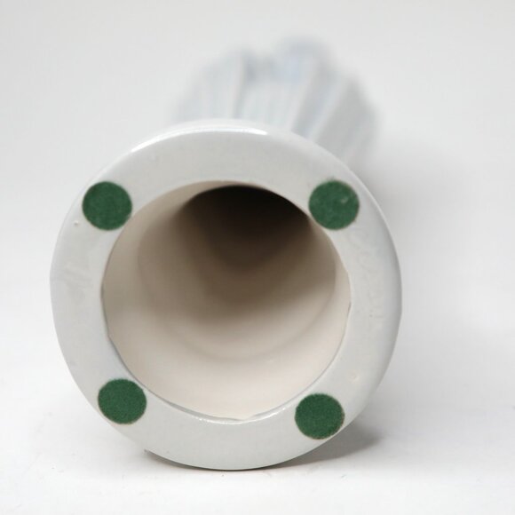 Virgin Mary Ceramic Angelic Statue Figurine Blue White Handmade Jesus Christ Pra - Picture 6 of 7